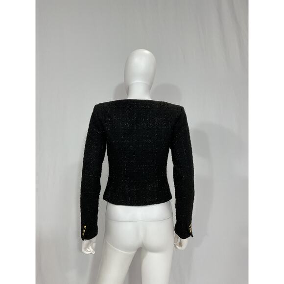 Assignment 'Bianca' Black Tweed Jacket Size XS - Picture 3 of 5
